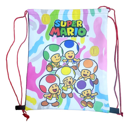 Morral Jardín Bolsa Cordel Mario Bross