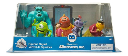 Set Disney Store Figurine 6 Personajes Monsters Inc Y Boo