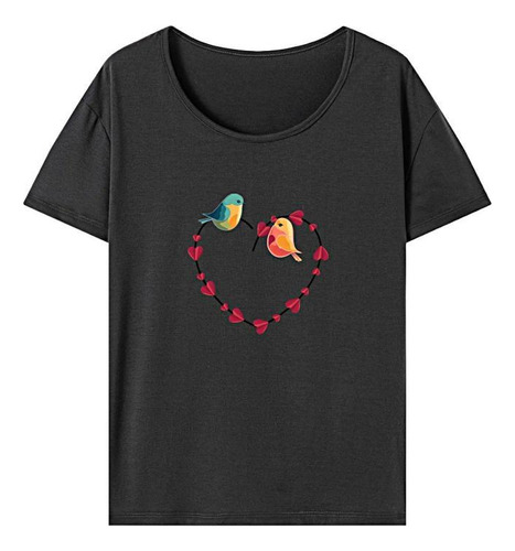 Camiseta De Verano Para Mujer, Ajuste Regular, Manga Corta,