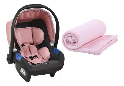 Bebê Conforto Touring X Rosa Com Manta Microfibra Rosa