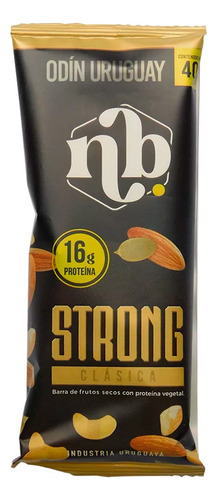 Barra Proteína Strong Clásica Natural Bars Frutos Secos X1u