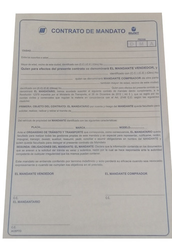 Imagen 4 de 5 de 3 Formularios Para Venta Y Traspaso De Vehiculos Y Motos