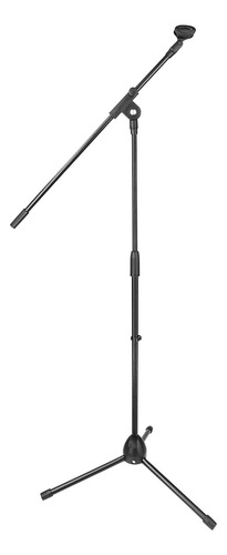 2 Pedestal Suporte Girafa Tripé Microfone Ltm02 + Cachimbo Cor Preto