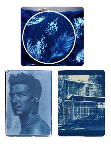 Jacquard Cyanotype En Papel Fabirc Diy Kit-paleta 50ml