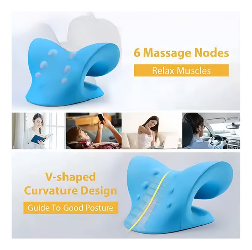 Almohada De Masaje Relajante Y Estiramiento Del Cuello