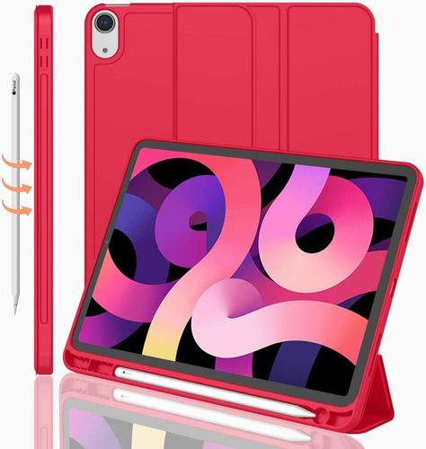 Case Folio Protector @ iPad Air 5ta Gen 10.9 2022  Rojo