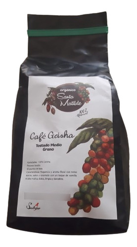 Cafe Geisha Orgánico En Grano Especialidad 500 Gr 82 Ptos.