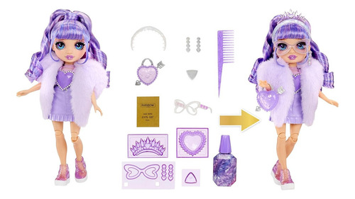Rainbow High Muñeca 27 Cm Creative Crystals Violet Pr