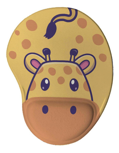 Mouse Pad Divertido Ergonômico Girafa Kawaii