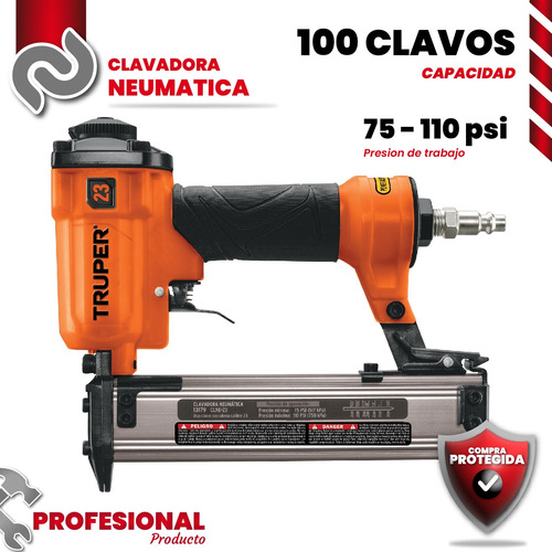 Clavadora Neumática Profesional Calibre 23 Truper 13179