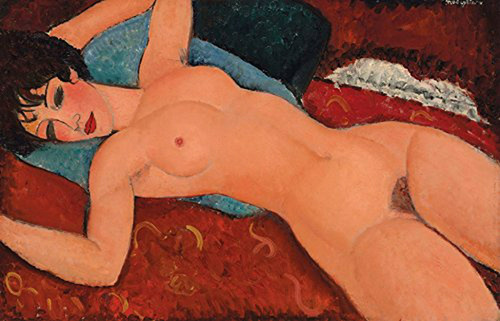 Amedeo Modigliani  Desnudo Reclinado, Lienzo Envuelto En Ga