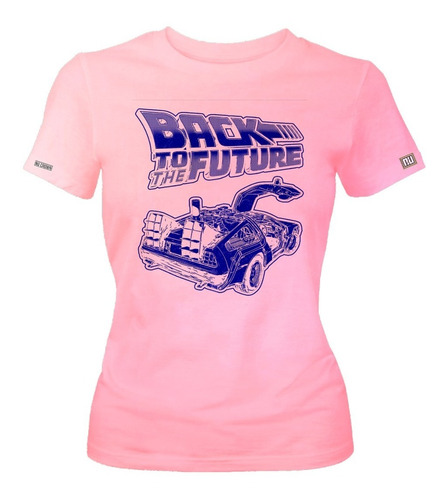 Camiseta Back To The Future Carro Película Dama Mujer Edc