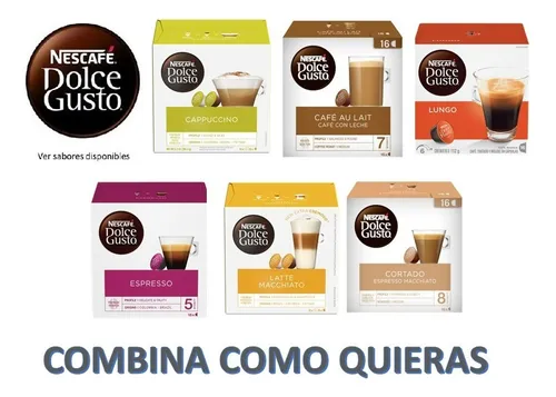 Cápsulas monodosis  Dolce Gusto Café con leche, Pack de 3 cajas