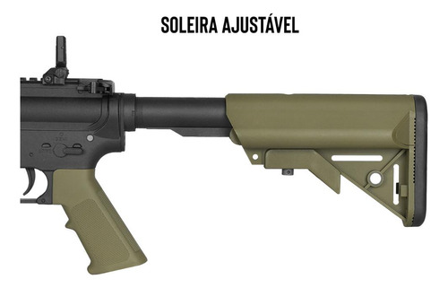 Kit Airsoft M4 Aeg 6mm Specna Arms Bivolt Sa-f03 Capa Bbs