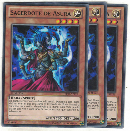 Yugioh 3x Asura Priest Comun 1st Bp01-sp125