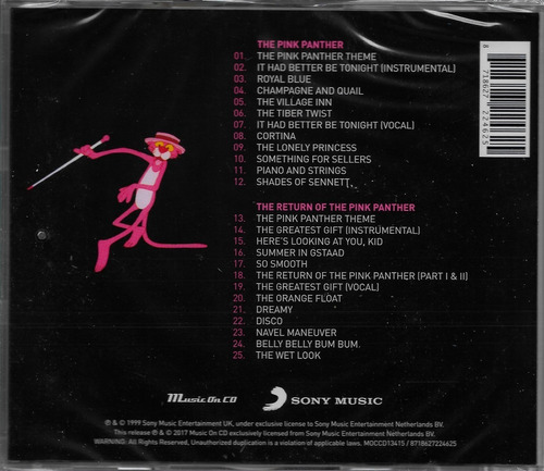 Cd The Pink Panther + The Return Of The Pink Panther Mancini