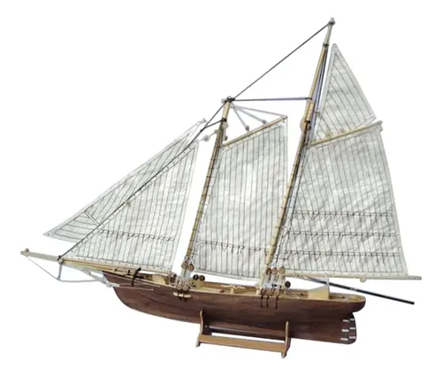 Modelo De De Madeira Kit Racing Yacht America Puzzle 3d Para | Frete grátis