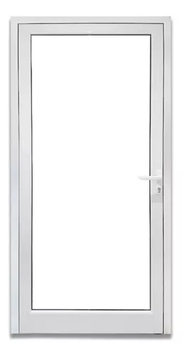 PUERTA DOBLE DE ALUMINIO - VIDRIO LATERAL - 160X205 - Lóvero Aberturas