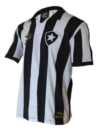 Camisa Botafogo Retrô Mané Garrincha 7 Alvinegra Oficial