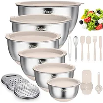 Comprar Tazones Para Mezclar Con Tapas Herméticas, Juego De 22...