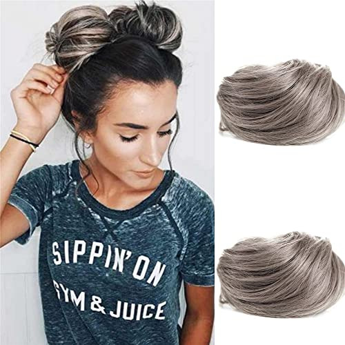 2pcs Gato Orejas Pelo Donut Chignon Clip De Garra En 3lb6v