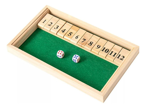 F Para Juego De Dados De Madera Cierra La Caja, Tablero De