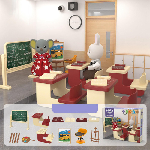 0 Juego De Aula Para Casa De Muñecas, Accesorios Para,