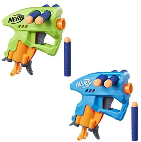 2 Pistolas Compactas Nerf Nanofire 6 Dardos Hasbro Original