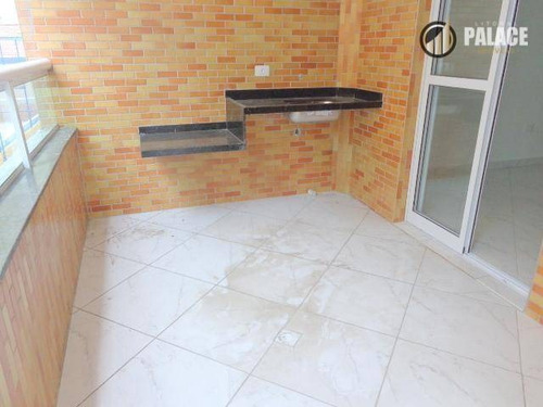 Apartamento Com 2 Dormitórios À Venda, 87 M² Por R$ 568.000,00 - Canto Do Forte - Praia Grande/sp - Ap2010