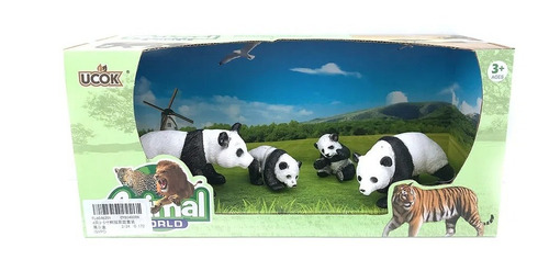 Playset Figuras Animal World Familia Panda (11127)