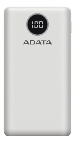 Batería Portátil Power Bank Adata P20000qcd 20000mah Blanco