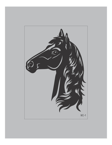 Calcos Con Relieve Para Autos, Lunetas Serie Caballos