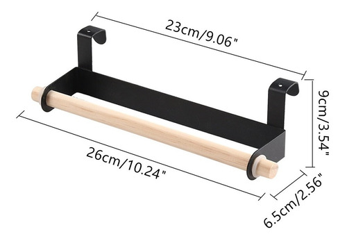 Suporte Porta Rolo De Papel Toalha Branco Ou Preto Cozinha
