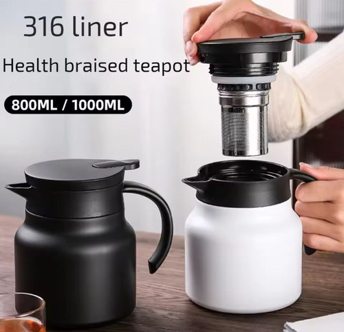 Termo Sifón Termico Con Difusor De Te Hierbas Cafe