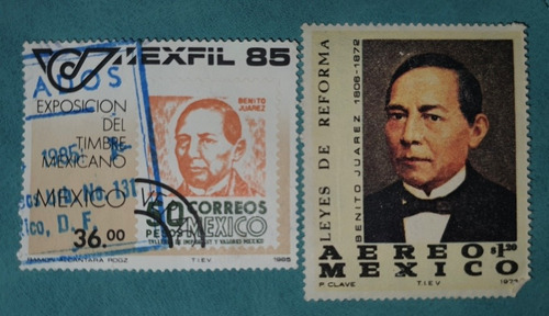 Timbres Postales Filatelia Benito Juárez Leyes De Reforma 