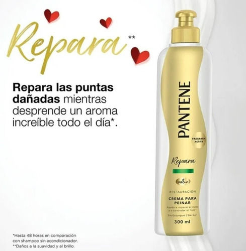 2 Pack Ampolletas Y Crema Cabello Procesado Y Dañado Pantene