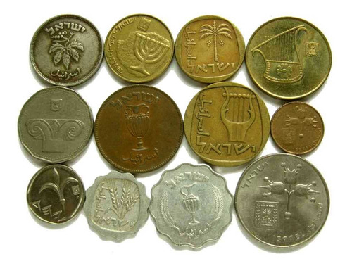 Tp Israel Lote 12 Monedas Dif. Desde 1949 En Muy Buen Estado