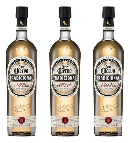 3x2 Tequila Jose Cuervo Tradicional Reposado 950 Ml