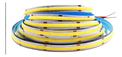 Fita Led Direta Cob 10m Não Usa Fonte Luz Branco-quente Tensão De Operação