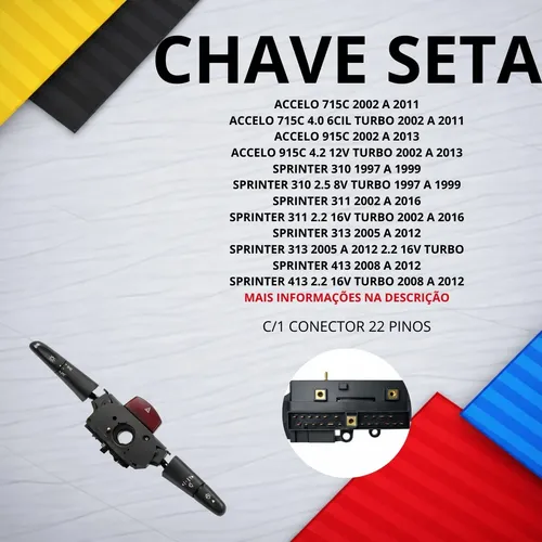 Chave Seta Sprinter-0015404645 Mercedes A0005407445 | Frete grátis