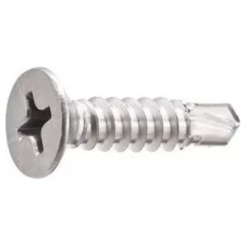 Parafuso Inox 4,2 X 25mm Cabeça Chata Brocante - 500 Pçs
