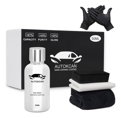Revestimiento Cerámico Nano Automóviles Alto Brillo 10h 50ml