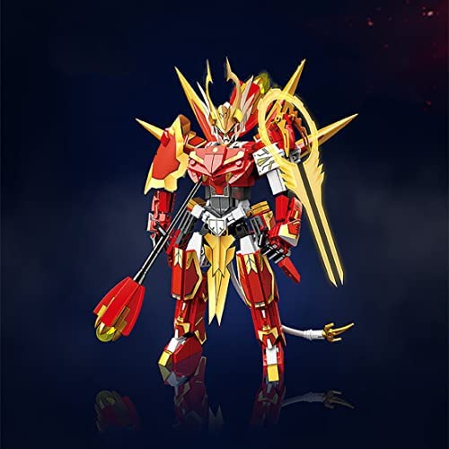 Xerial Kit De Bloques De Construcción De Red Flame Goku Mech