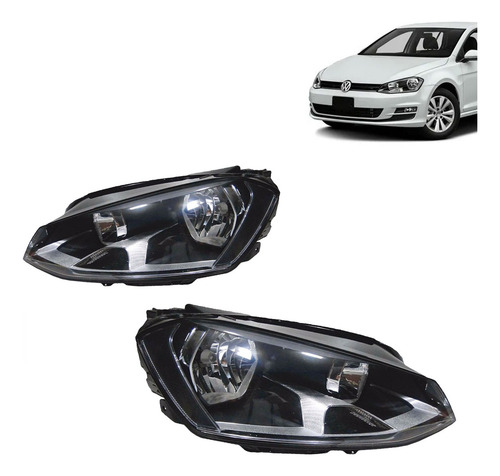 Par Farol Golf 2014 2015 16 17 Elétrico Com Motor Sem Xenon