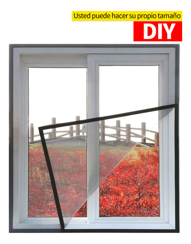 Cortina Malla Mosquitero Magnetica Ajustable Ventana Puertas