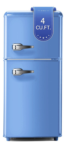 Tymyp Mini Refrigerador Retro Con Congelador, Refrigerador C