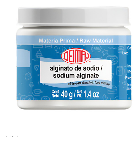 Alginato De Sodio, Complemento Para Esferificaciones.