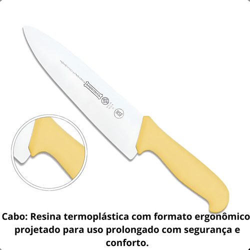 Faca Mundial Aço Inox 8 Pol 5510-8 Chef Cozinha - Centrato