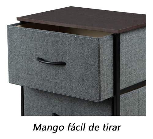 Cómoda Cajonera Moderno De Estilo Sencillo Con Cuatro Cajone Marrón