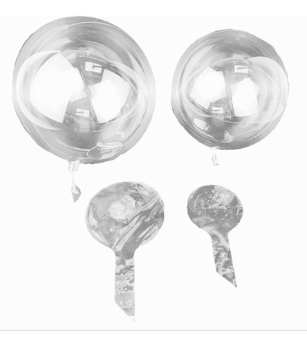 Globos Burbuja Pvc Vinil #12 30 Cm Transparente 40 Piezas